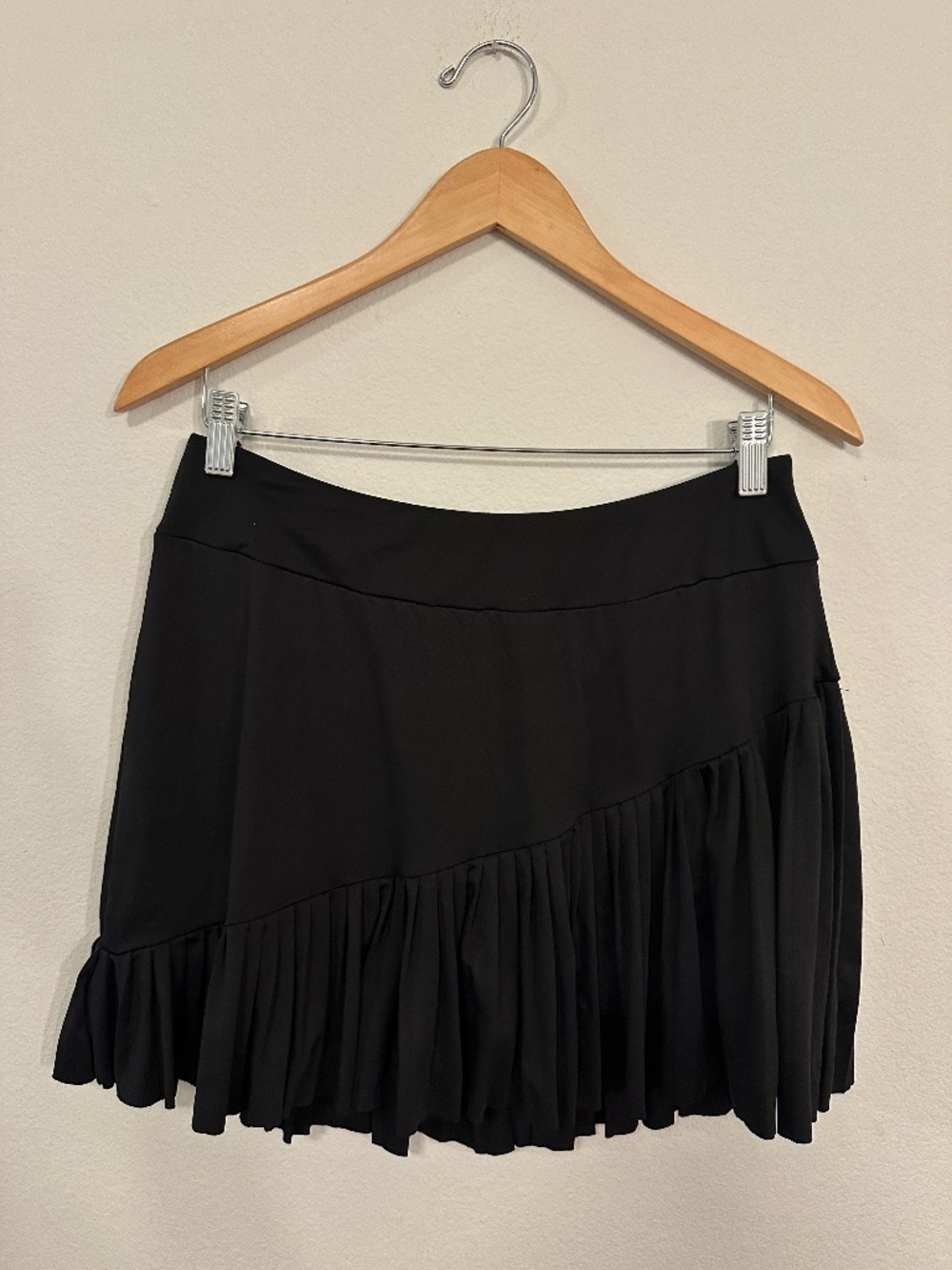 Kyodan Black Pleated Tennis Skort Built In Shorts Women's Large